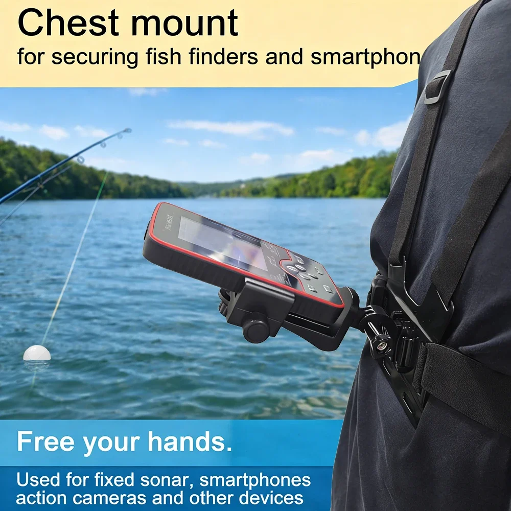 Fish Finder Mount - 가슴 장착형 어군탐지기 홀더 가슴 스트랩