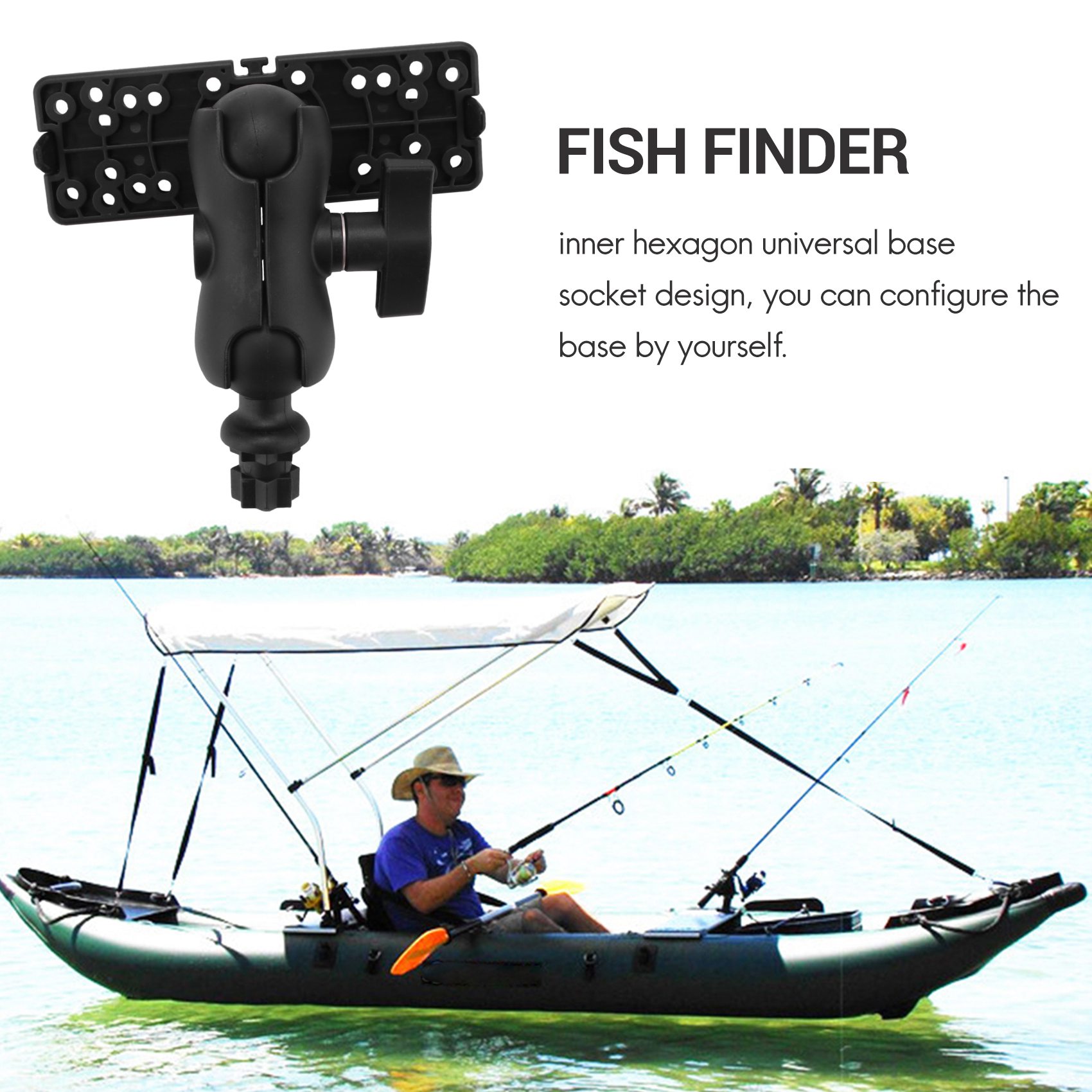 NALFI 볼 마운트, 어군 탐지기 및 범용 마운팅 플 - Fish Finder Mount 리뷰 및 가격